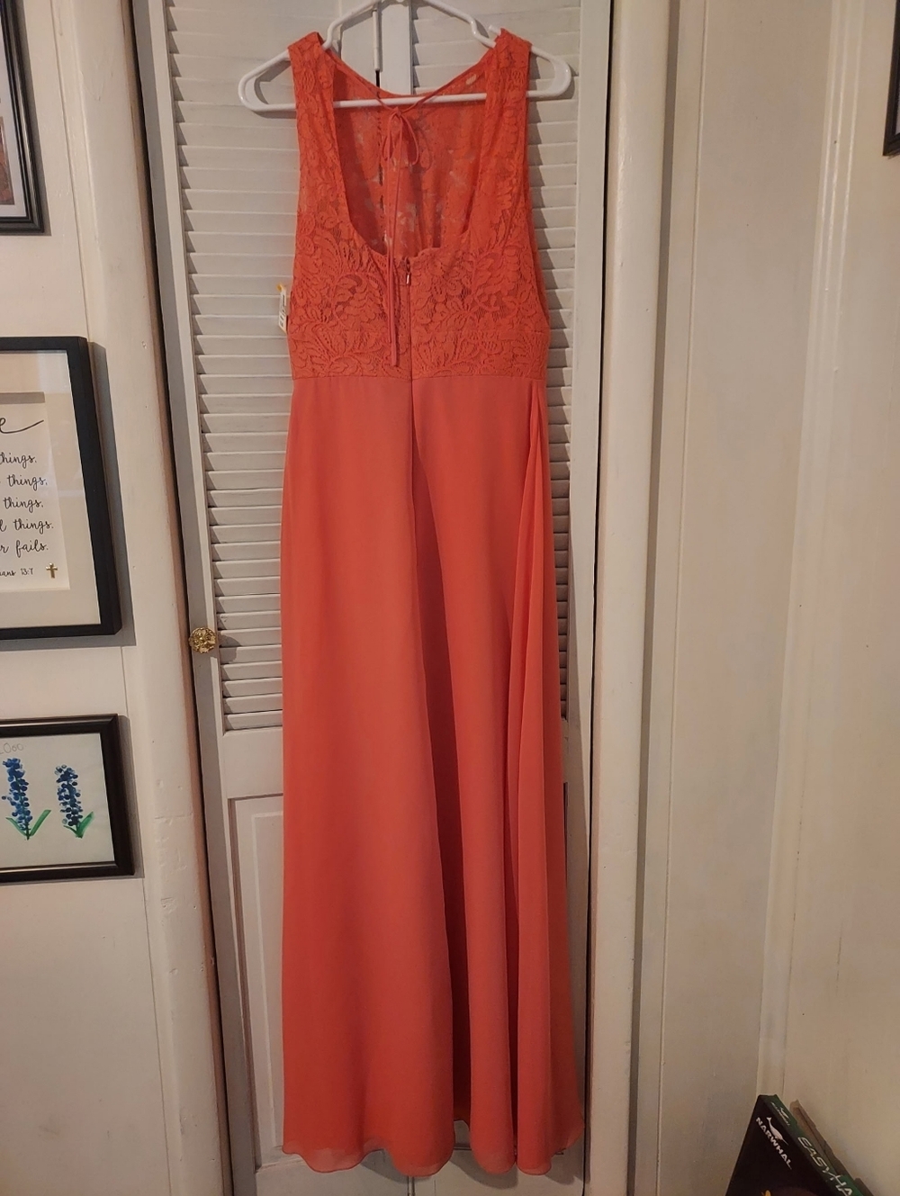 B2 Jasmine Orange Lace Formal Dress